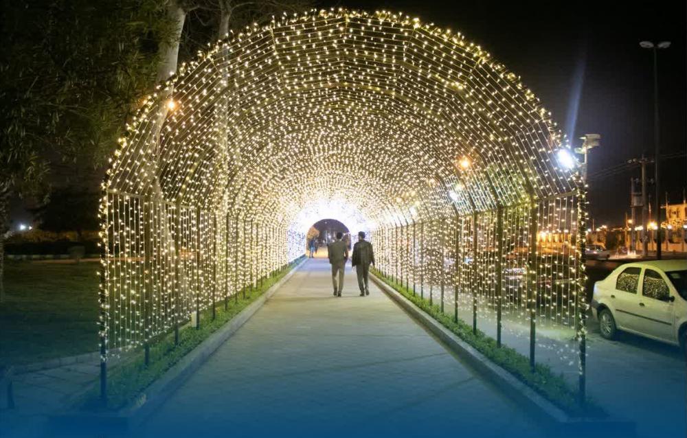 ساخت تونل نوری در پارک فجر