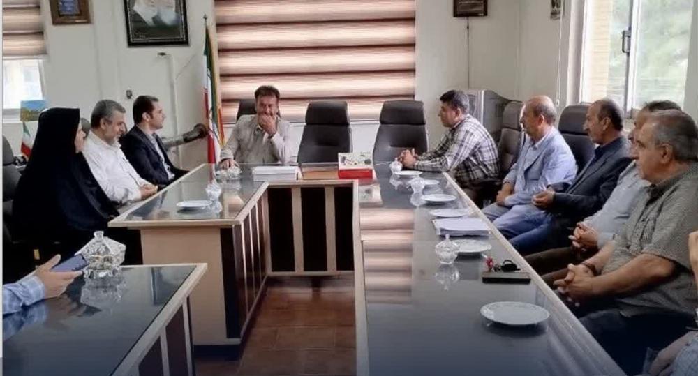 دیدار شهردار و شورا با رئیس صمت لنگرود