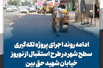 لکه گیری سطح شهر در طرح استقبال از نوروز