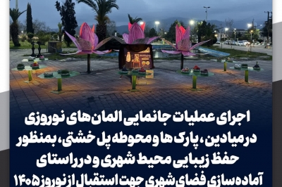 جانمایی المان های نوروزی در میادین