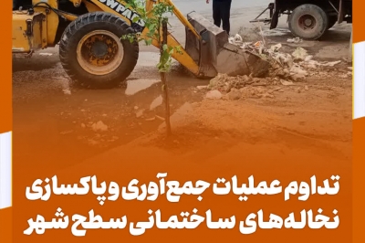 آغاز عملیات جمع آوری و پاکسازی نخاله های سطح شهر